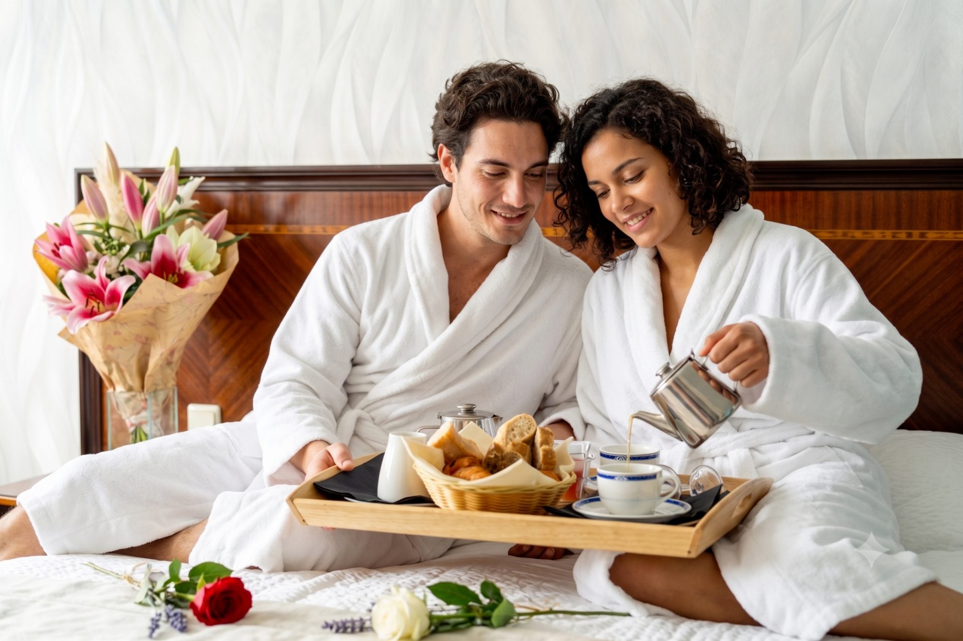 Petit déjeuner en chambre au Domaine de la Forêt d’Orient