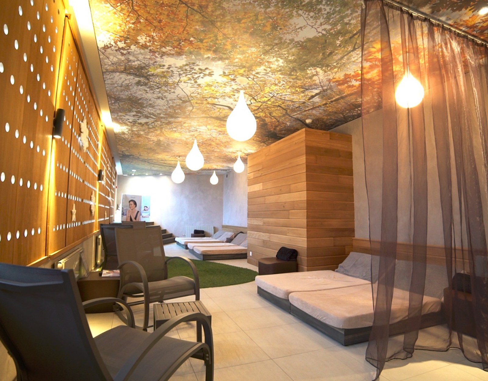 Espace détente du spa Thalgo l'Orée du Bois