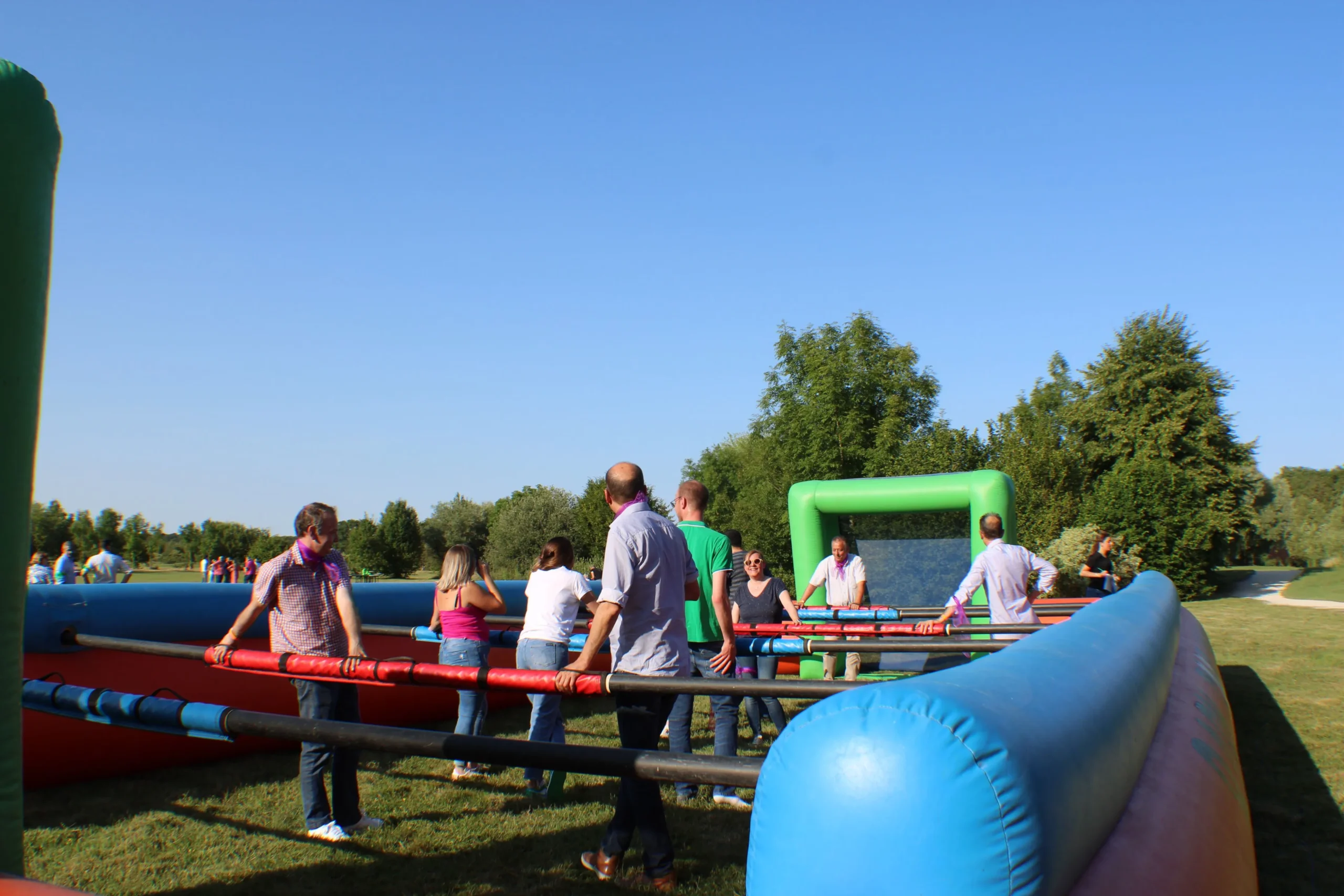 Babyfoot géant, animation team-building au Domaine de la Forêt d'Orient